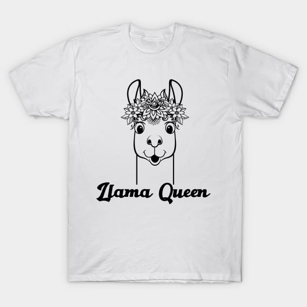 Llama Queen T-Shirt by Animal Specials